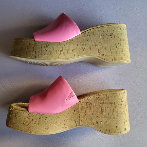 Madden Girl Zahara Cork Platform Sandals Women's 9.5 Y2K Spice Girls Bratz Dolls - Picture 4 of 8